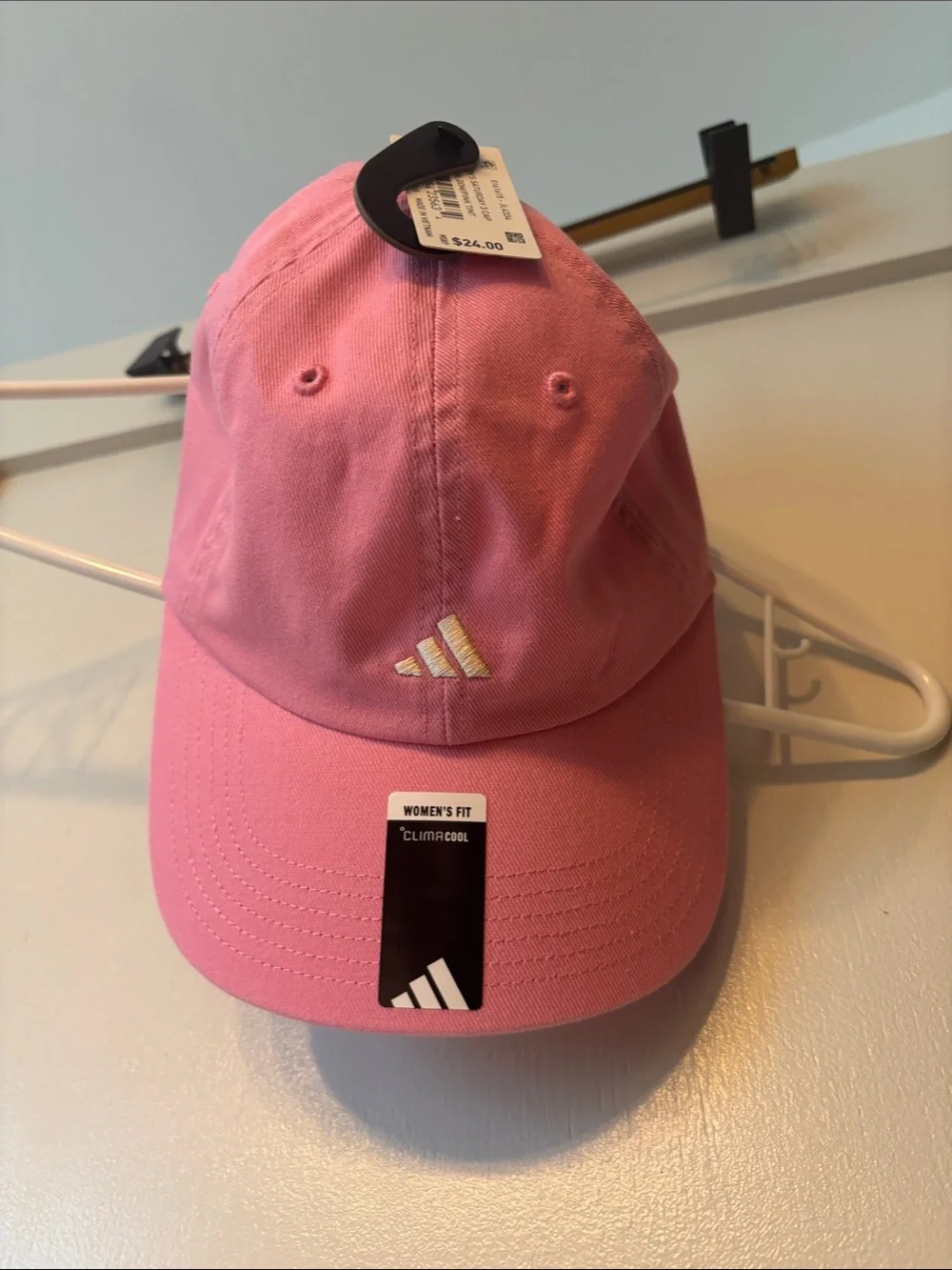 adidas Pink Women's Baseball Hat with Subtle Logo